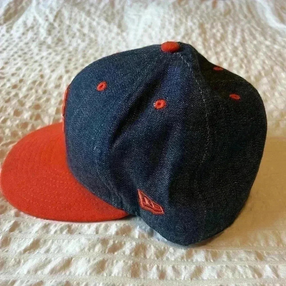 New Era 59fifty Giants denim and orange hat size 7.5 - Picture 5 of 5